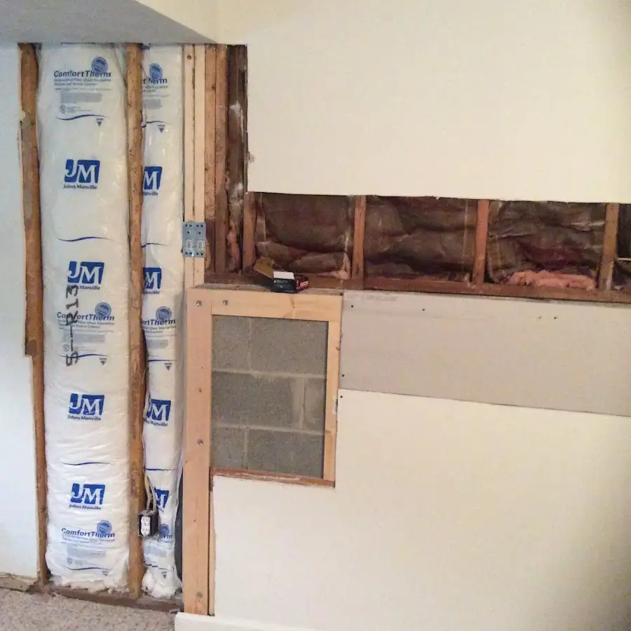 Wall insulation replacement during Contents Cleaning & Restoration in Parker